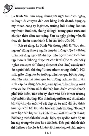 khởi nghiệp thành công ở tuổi 20