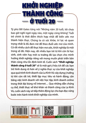 khởi nghiệp thành công ở tuổi 20