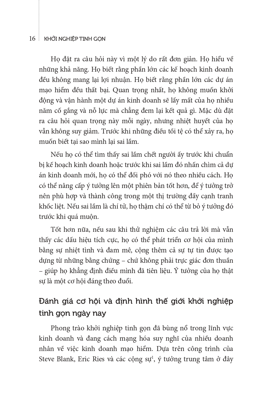 khởi nghiệp tinh gọn