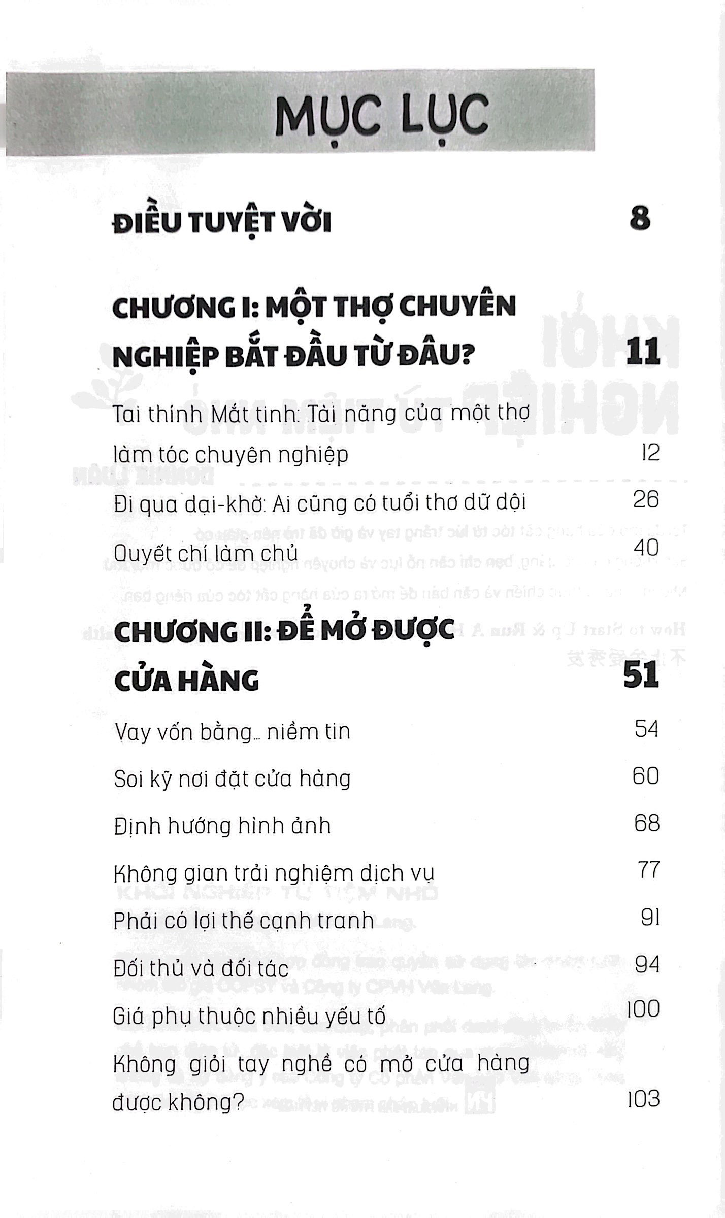 khởi nghiệp từ tiệm nhỏ