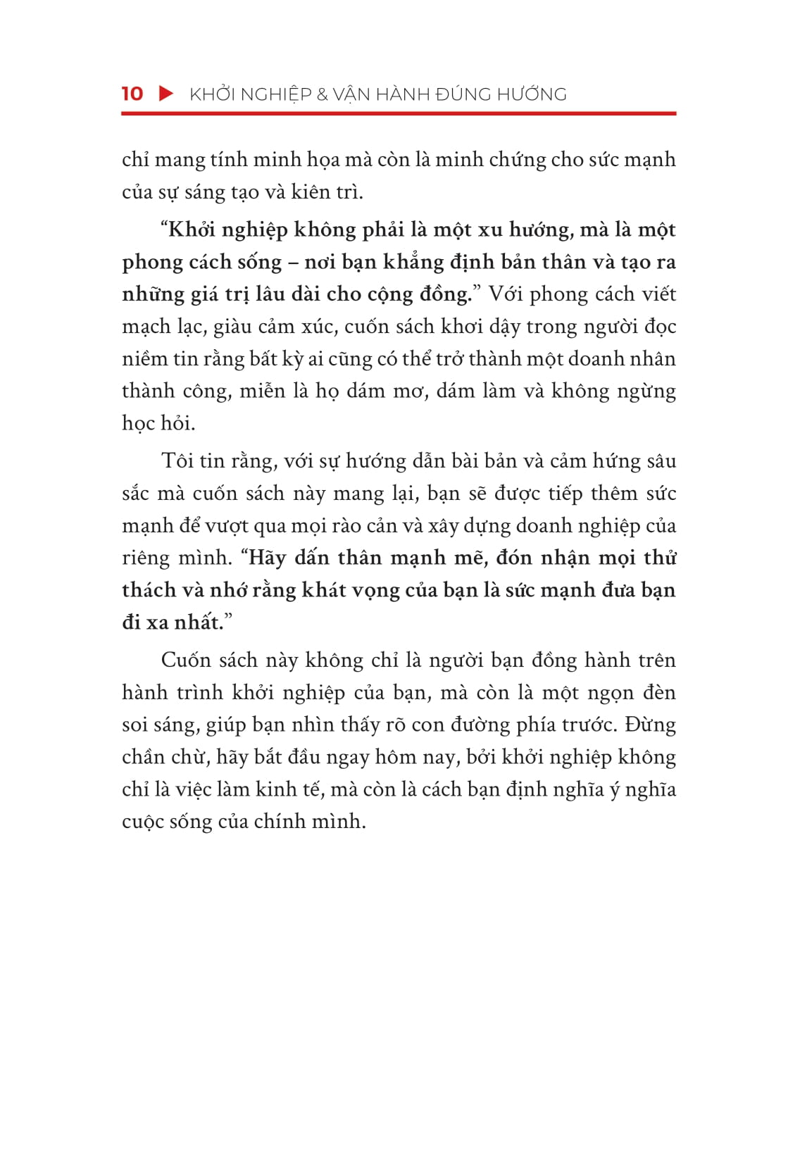 khởi nghiệp và vận hành đúng hướng