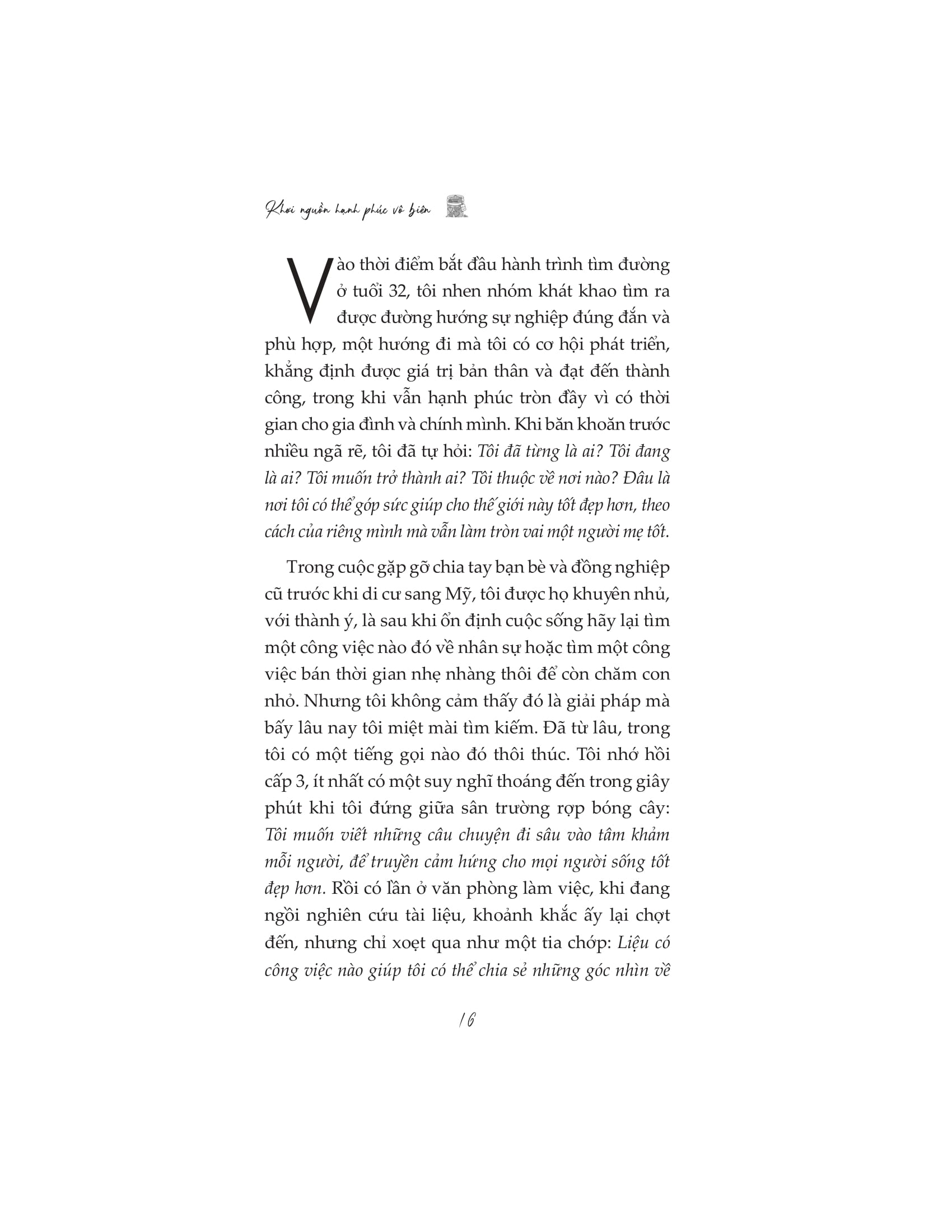 khơi nguồn hạnh phúc vô biên