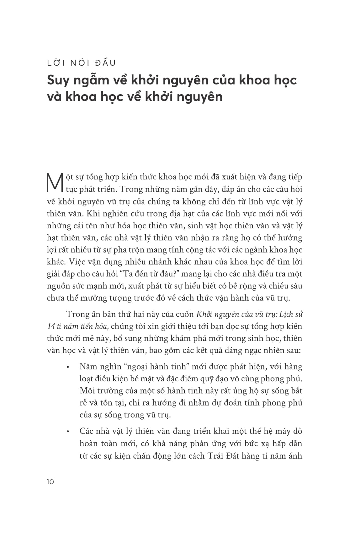 khởi nguyên của vũ trụ - lịch sử 14 tỉ năm tiến hóa