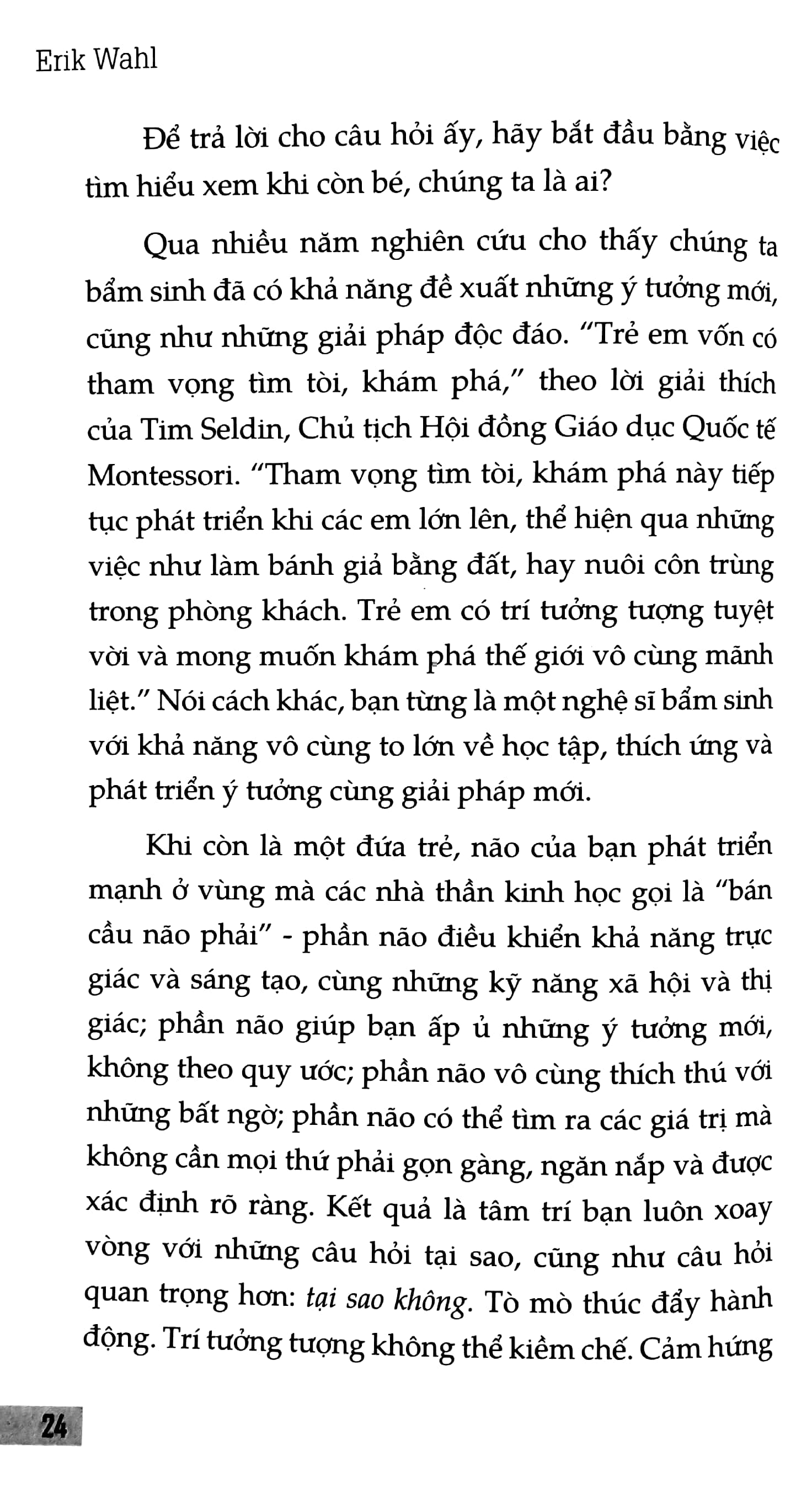 khôi phục tài năng sáng tạo