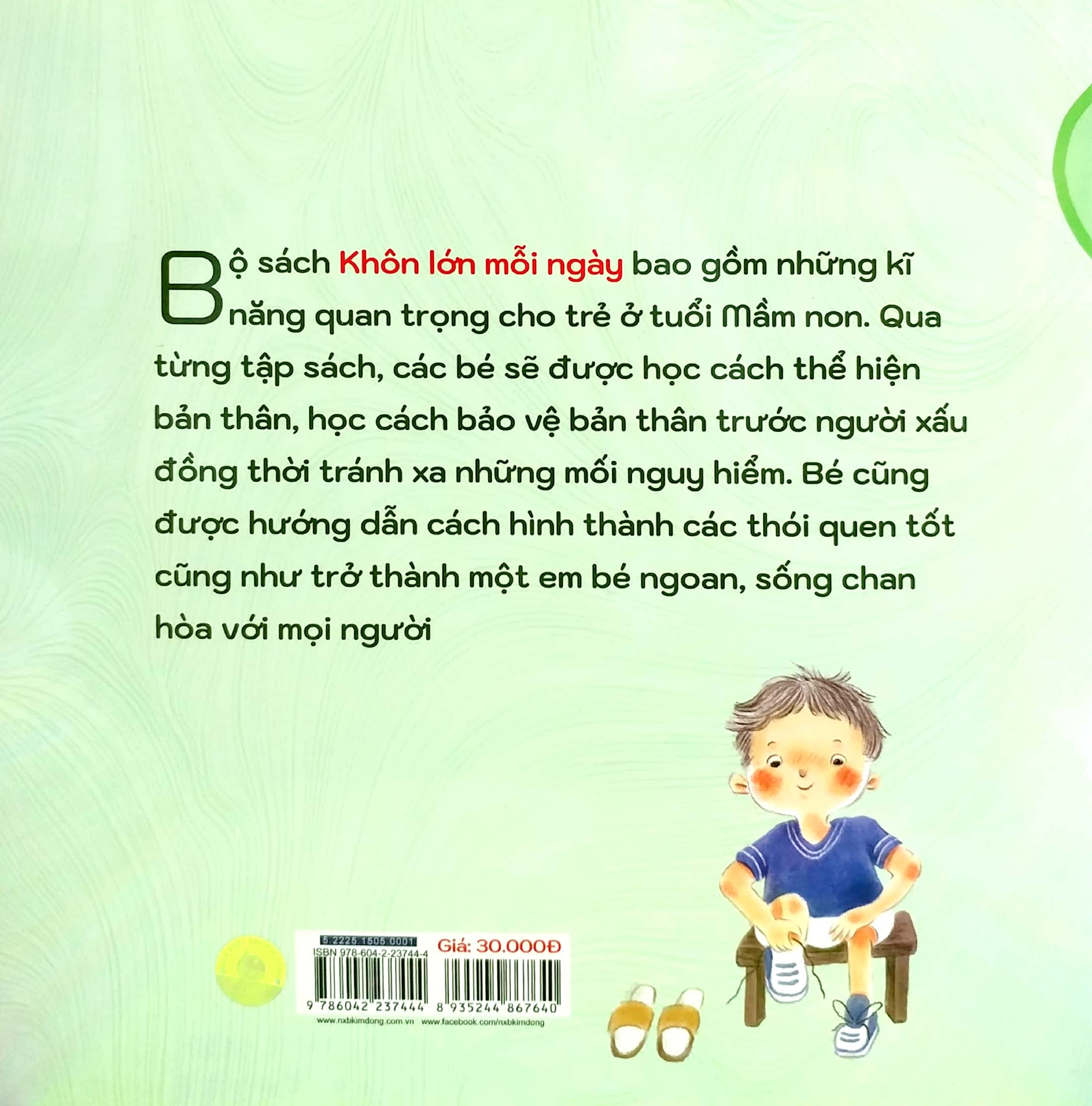khôn lớn mỗi ngày - thói quen tốt của con - hình thành thói quen cho bé