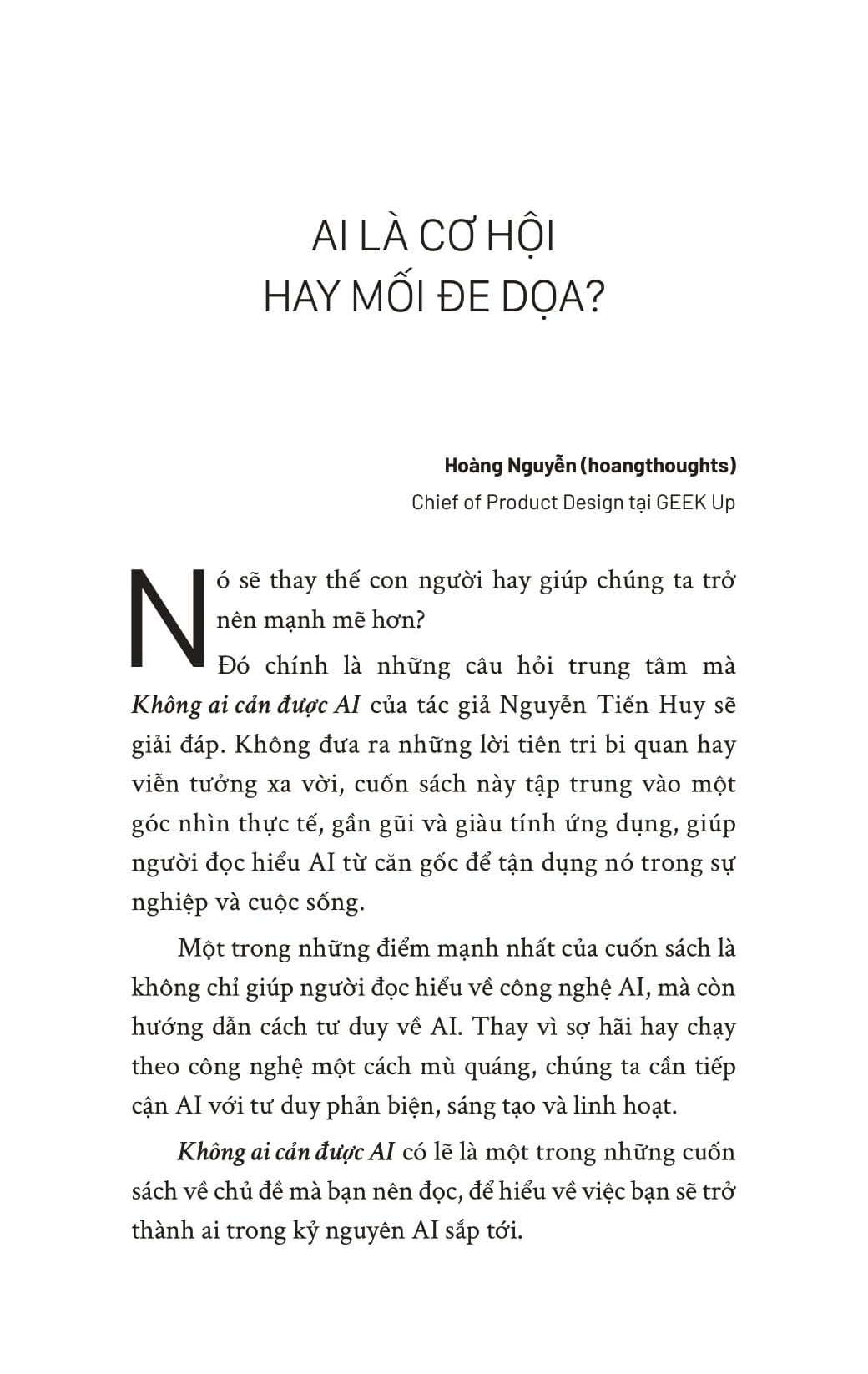 không ai cản được ai - hiểu ai từ căn gốc để phát triển sự nghiệp