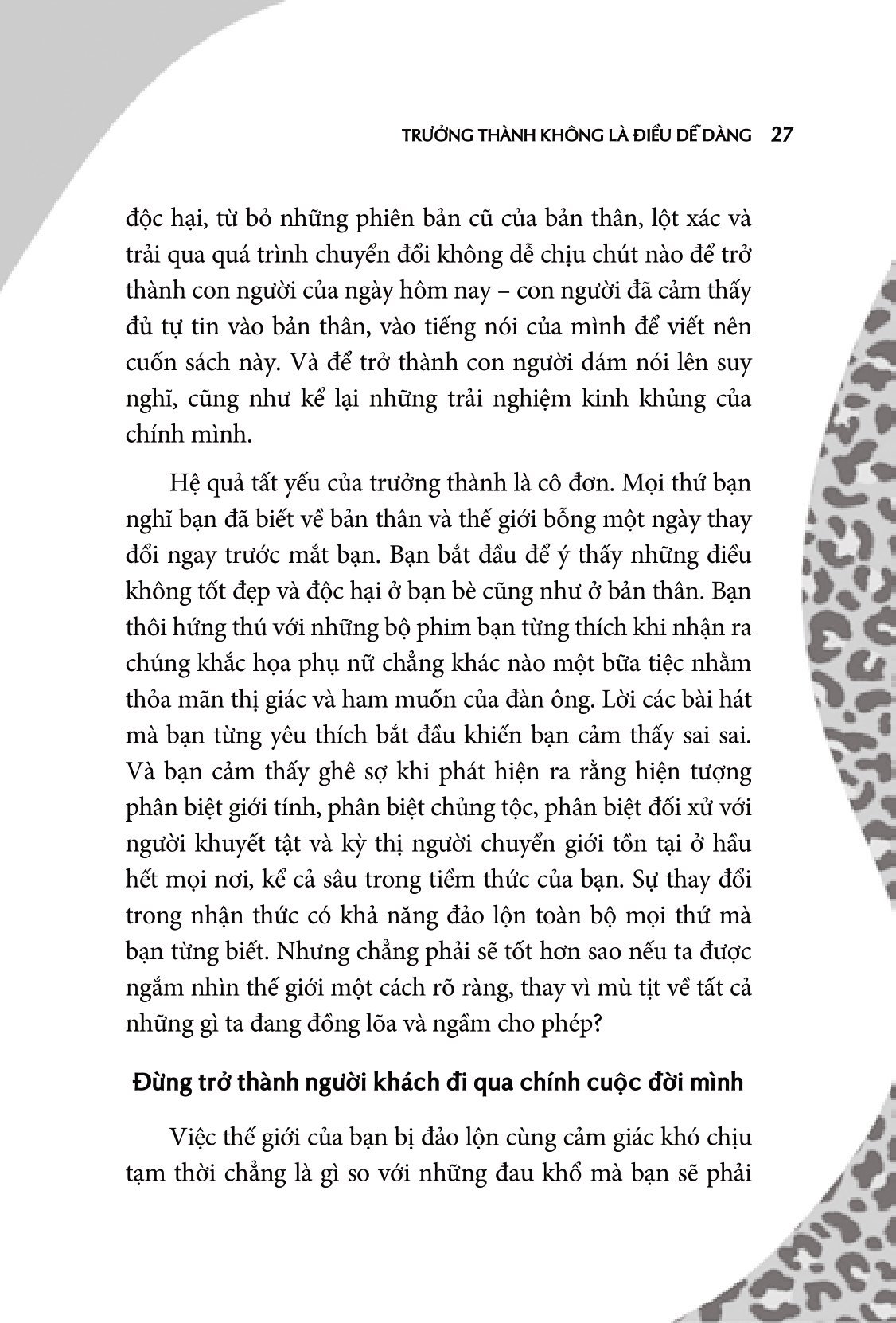 không ai nợ bạn sự xinh đẹp