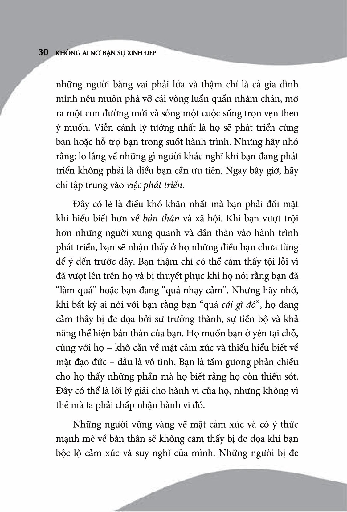 không ai nợ bạn sự xinh đẹp