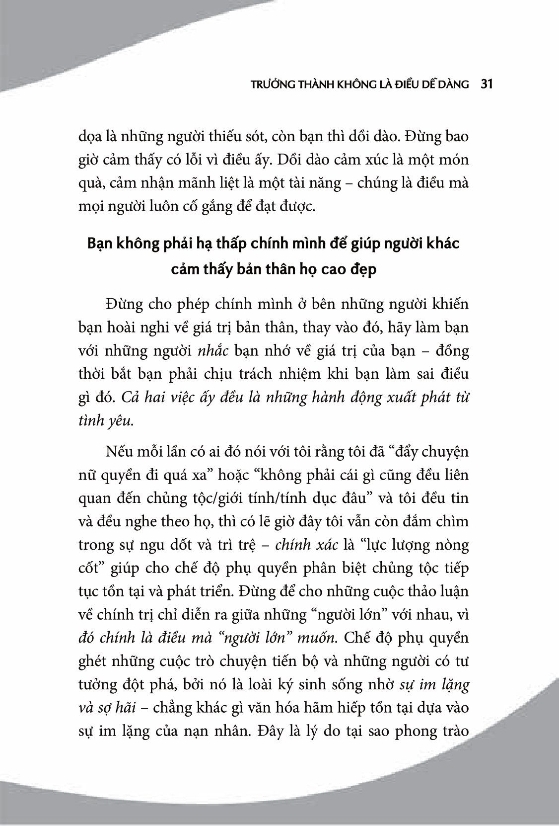 không ai nợ bạn sự xinh đẹp