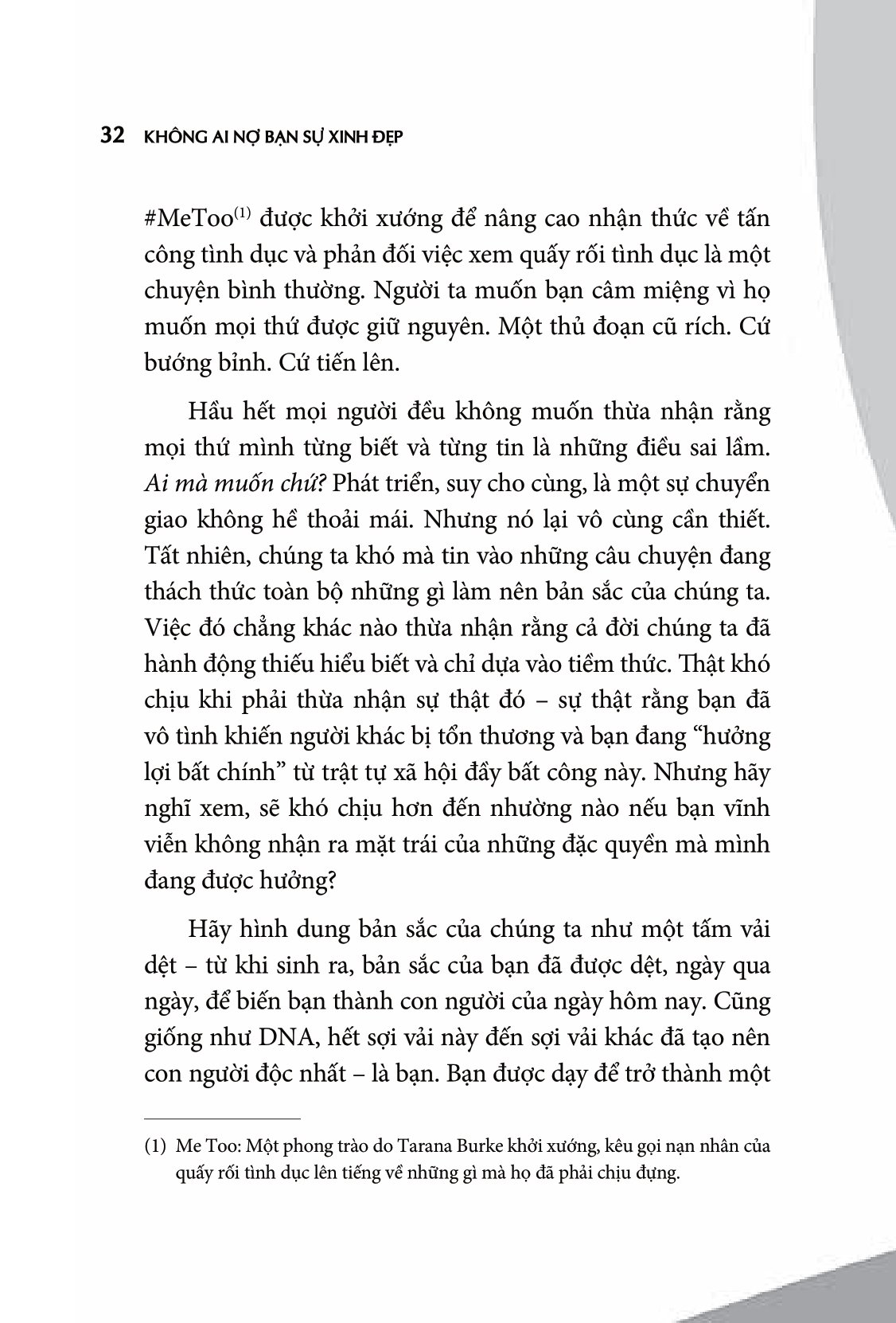 không ai nợ bạn sự xinh đẹp