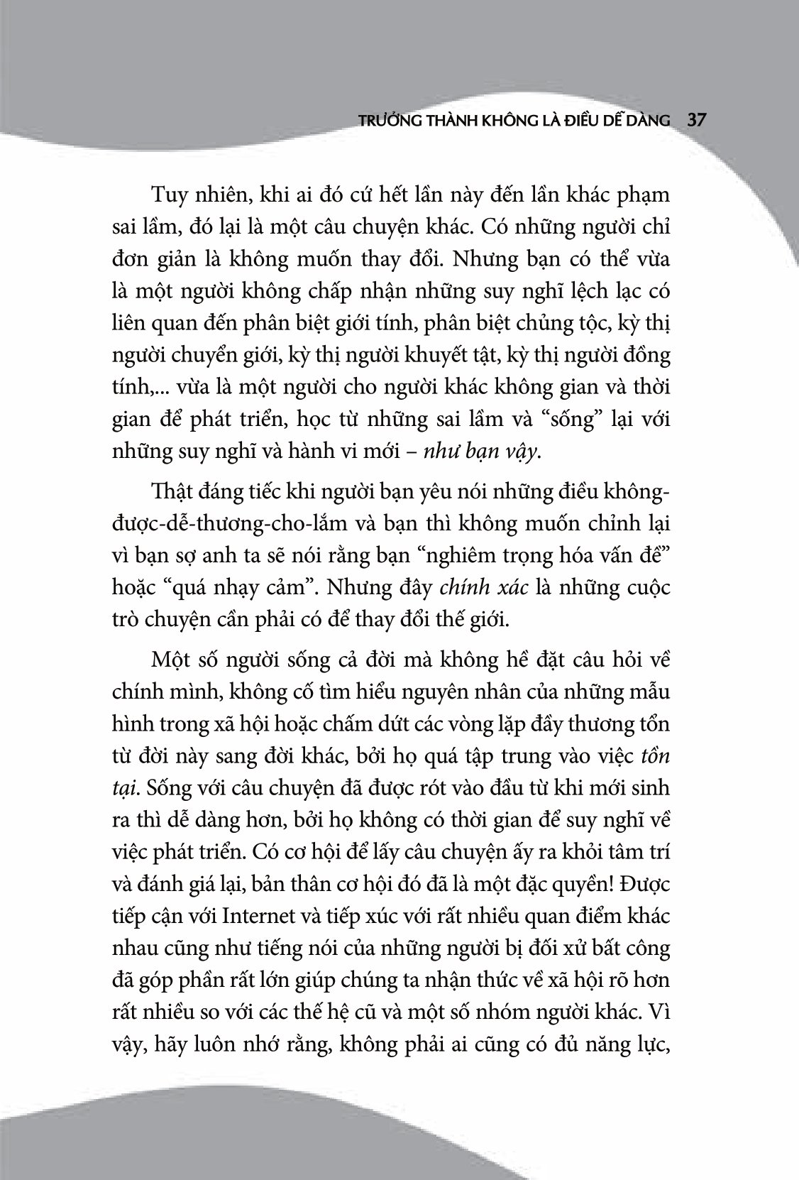 không ai nợ bạn sự xinh đẹp