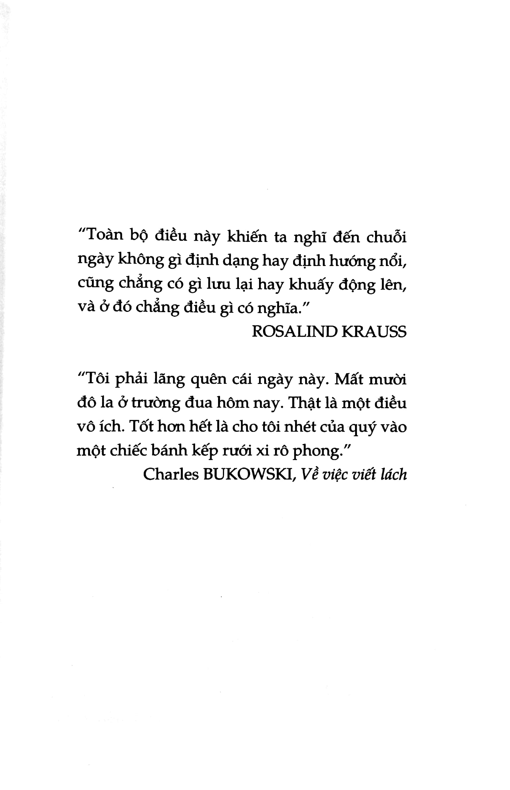 không ai sống giống ai trong cuộc đời này