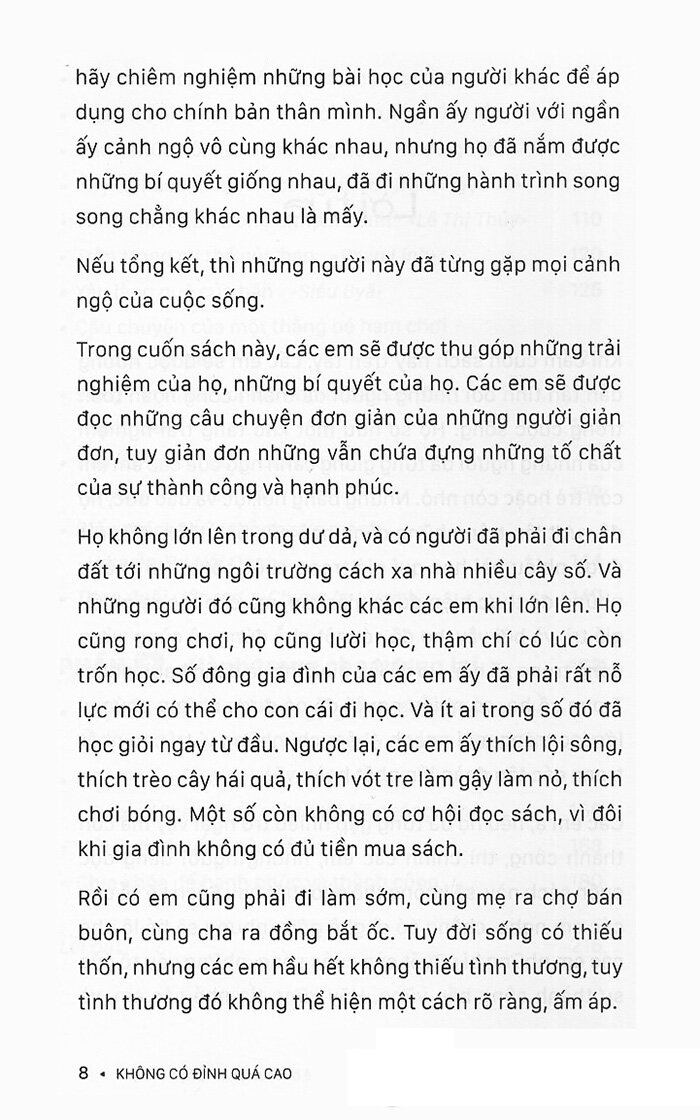 không có đỉnh quá cao - từ làng quê bước ra chinh phục thế giới