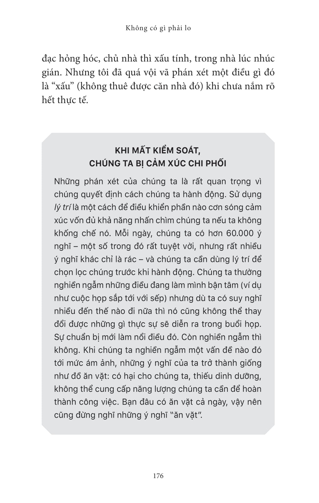 không có gì phải lo - reason not to worry