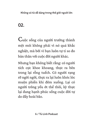 không có từ dễ dàng trong thế giới người lớn