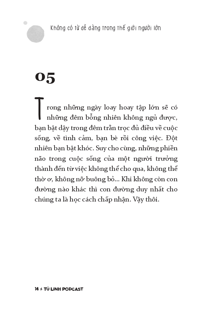 Khong Co Tu De Dang Trong The Gioi Nguoi Lon - 在成年人世界里没有轻易这个词