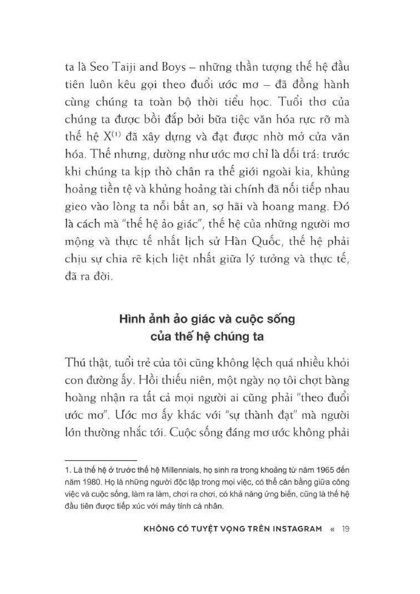 không có tuyệt vọng trên instagram