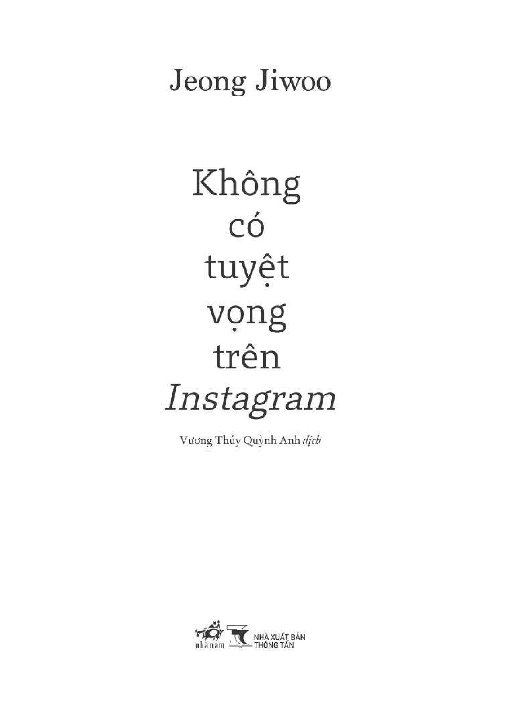 không có tuyệt vọng trên instagram