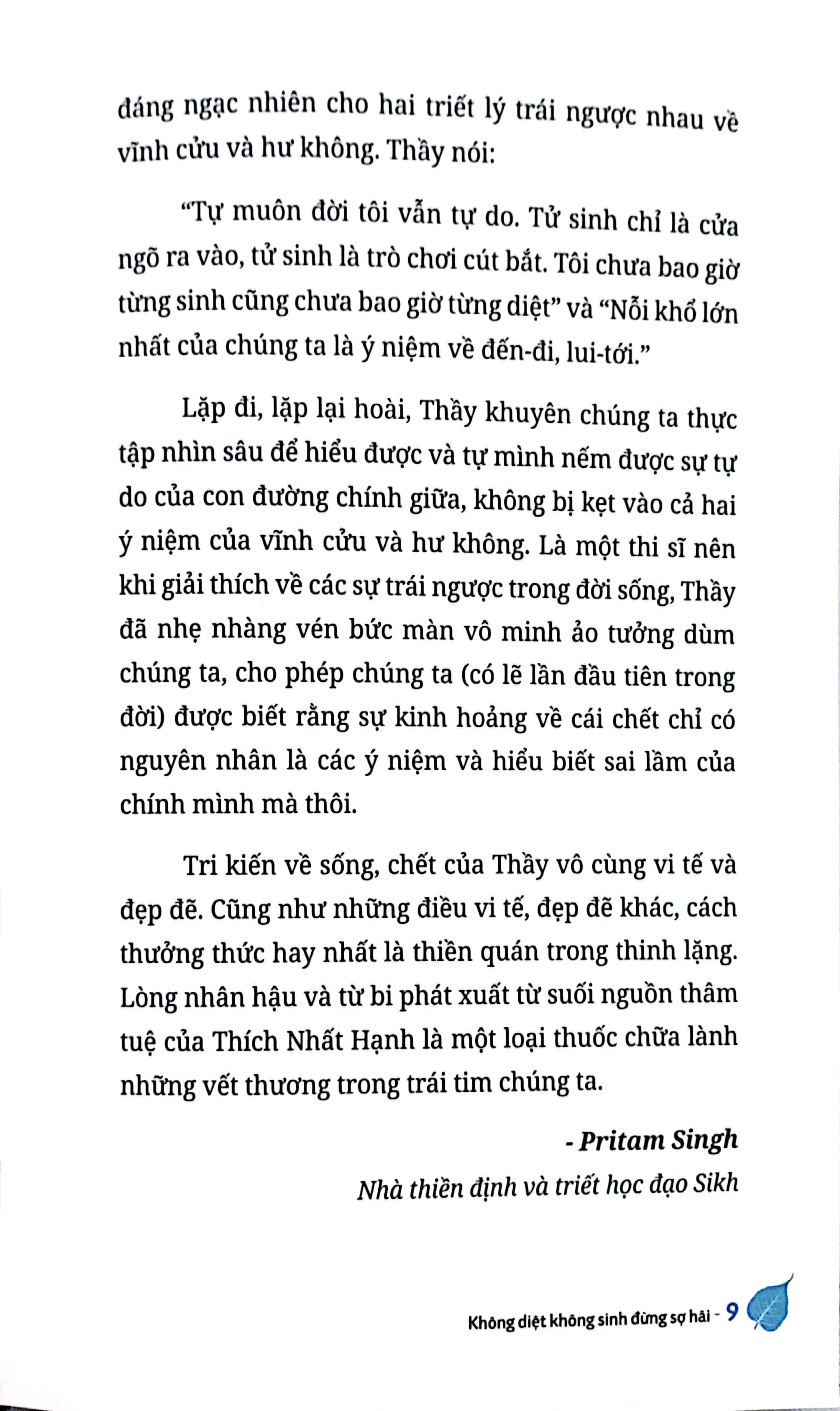 không diệt không sinh đừng sợ hãi - bìa cứng - phiên bản đặc biệt - tặng kèm postcard + bút chì khắc tên sách