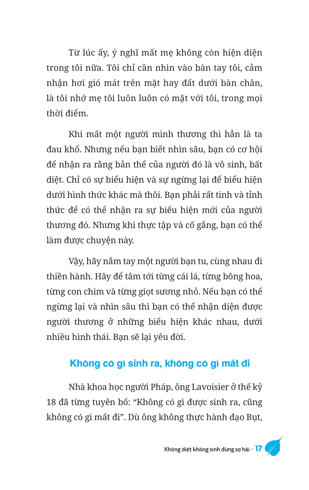 không diệt không sinh đừng sợ hãi (tái bản 2022)