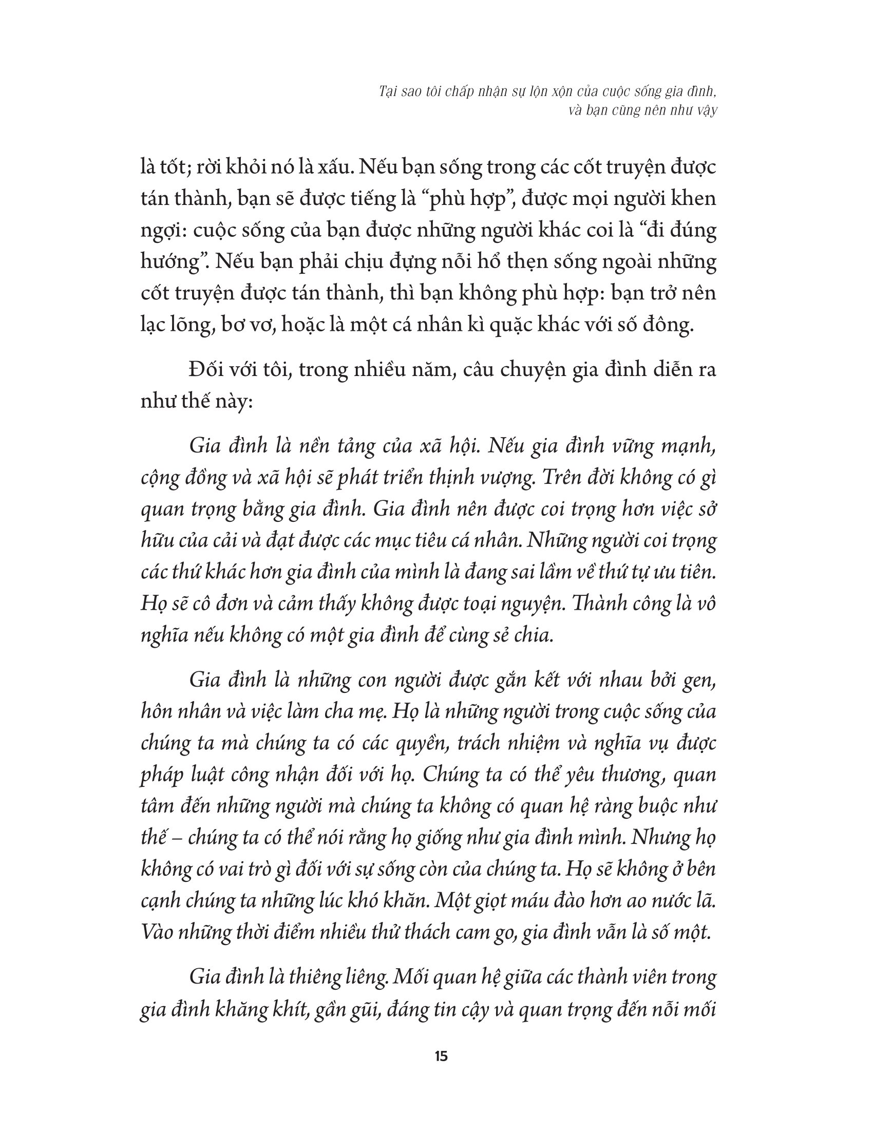 không gia đình nào hoàn hảo