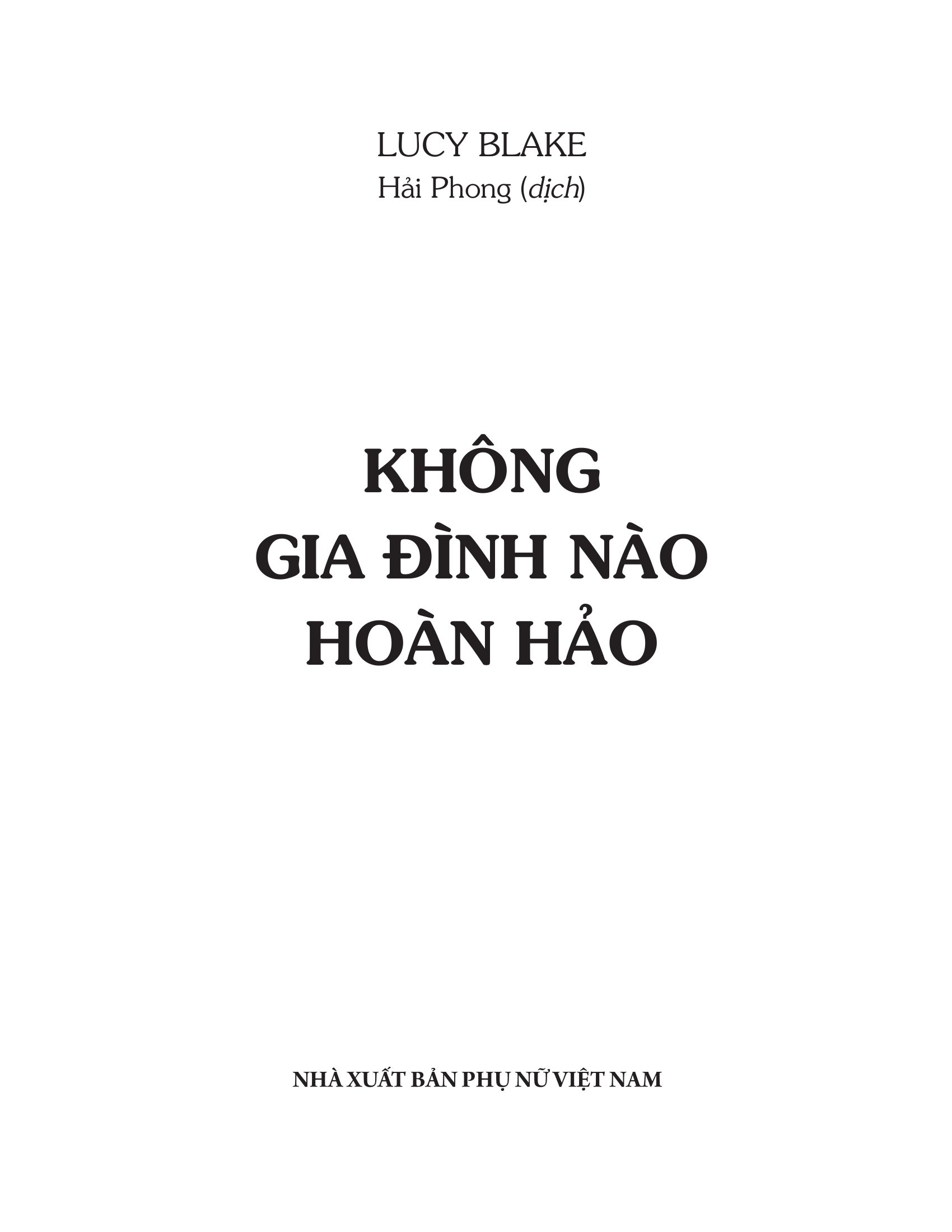không gia đình nào hoàn hảo