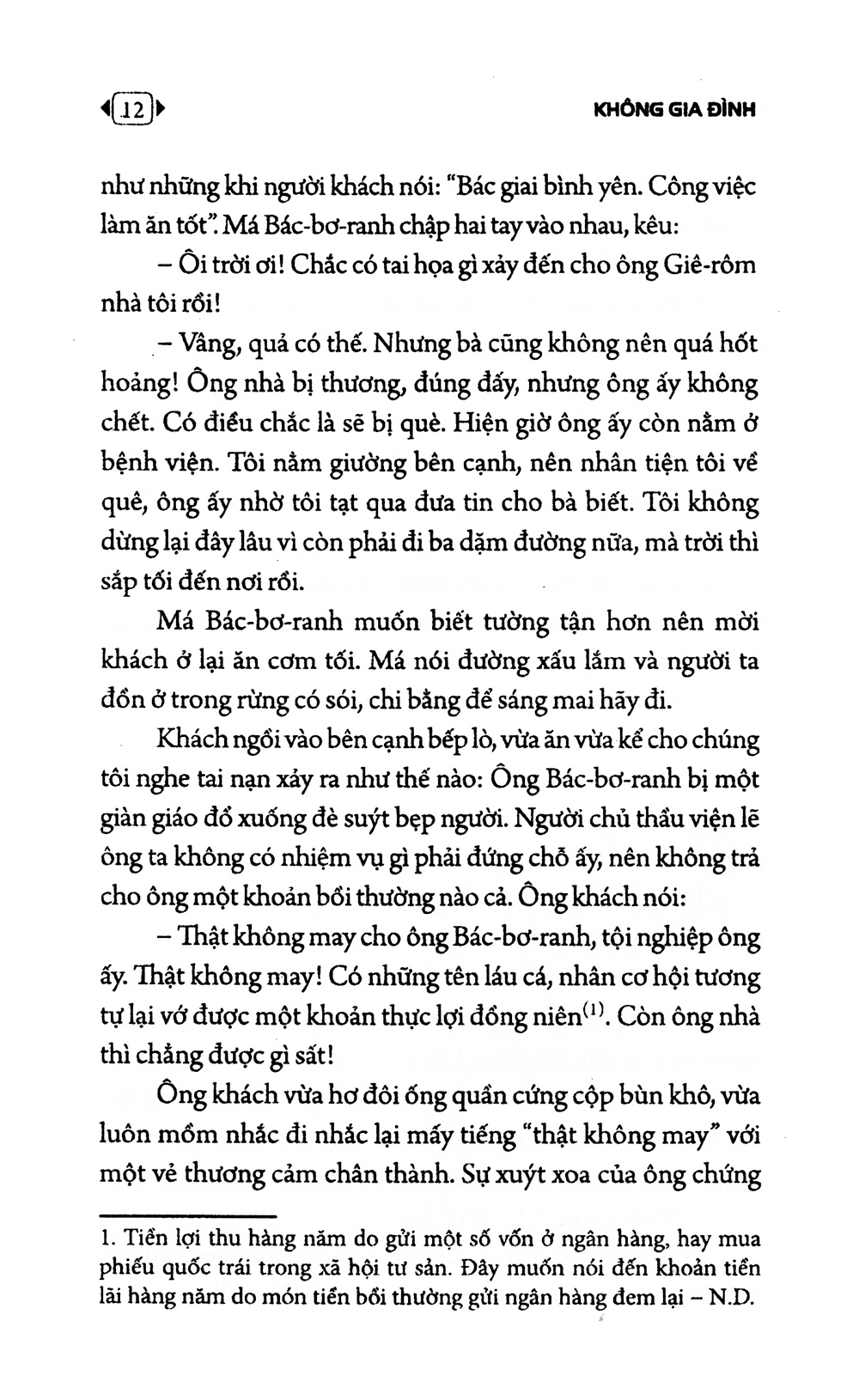 không gia đình (tái bản 2022)