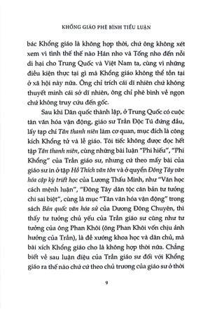 khổng giáo phê bình tiểu luận