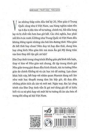 khổng giáo phê bình tiểu luận