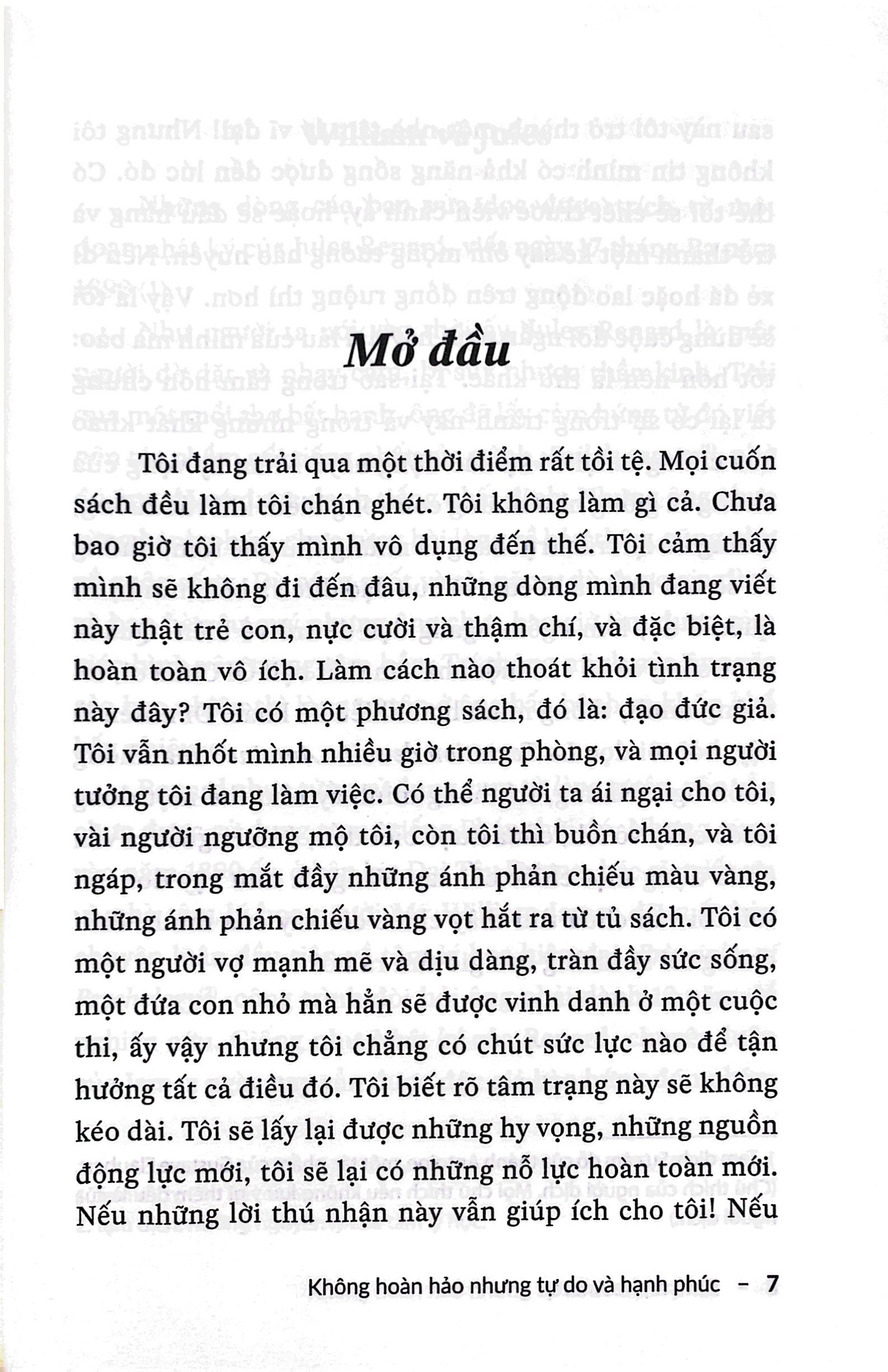 không hoàn hảo nhưng tự do và hạnh phúc