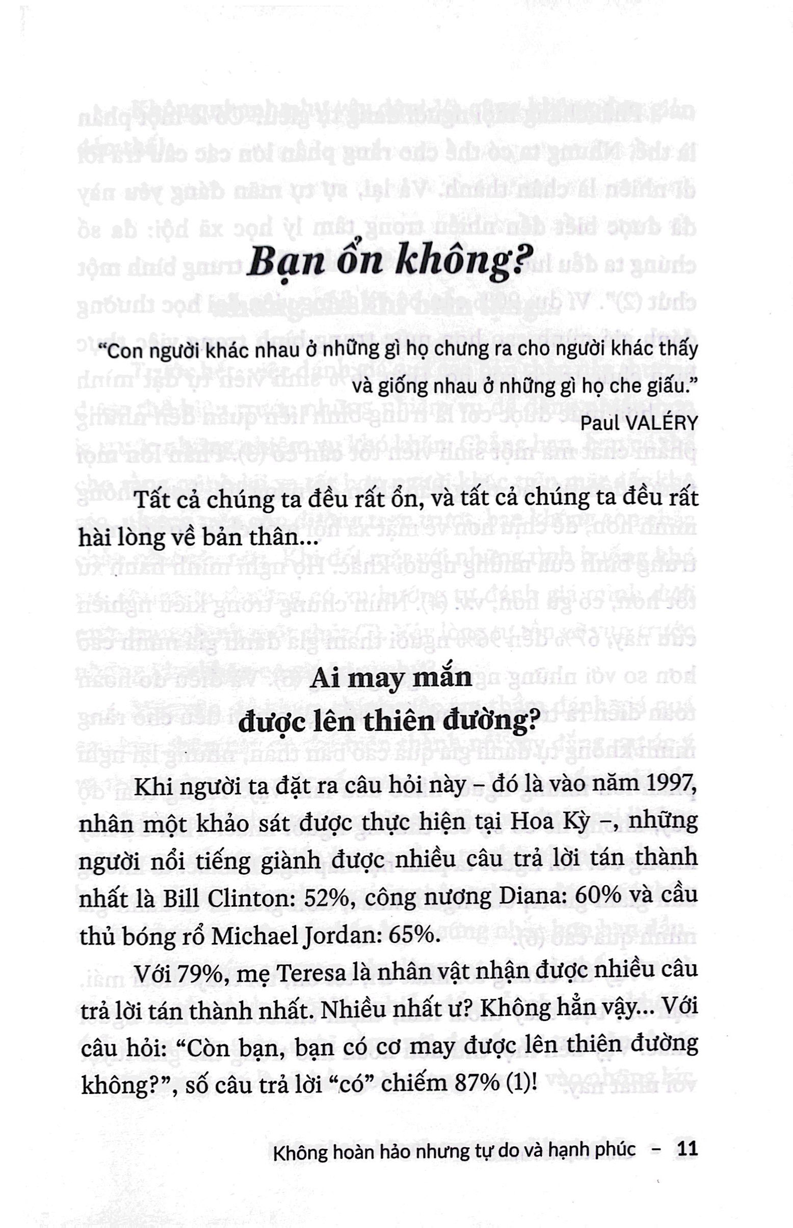 không hoàn hảo nhưng tự do và hạnh phúc