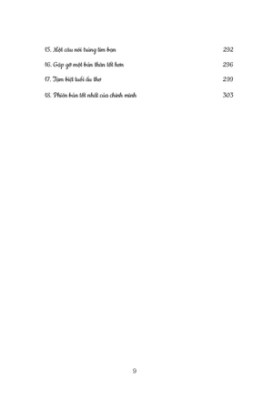 không ngại qúa khứ chẳng sợ tương lai