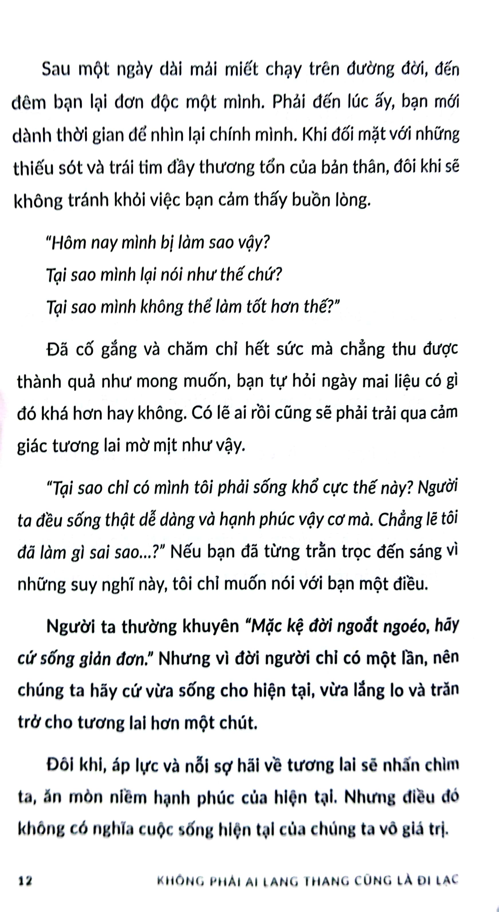 không phải ai lang thang cũng là đi lạc
