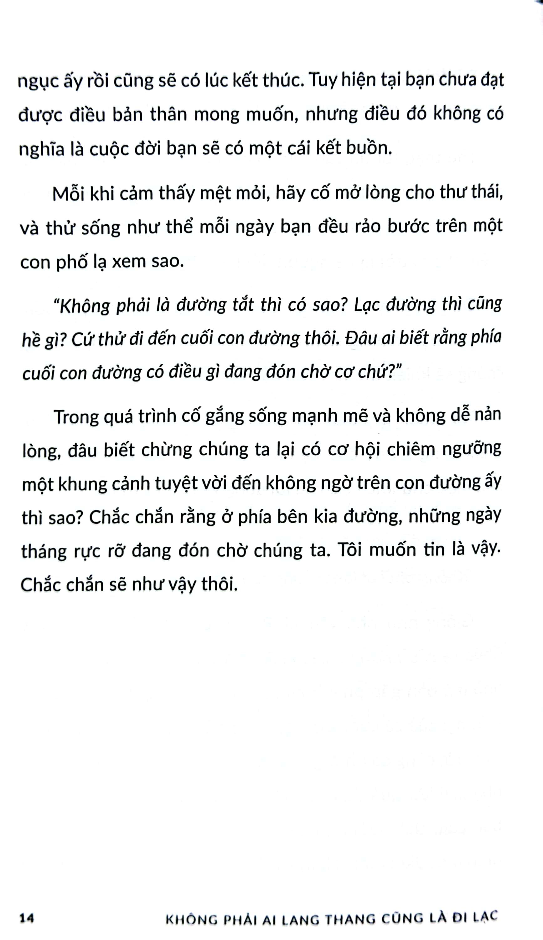 không phải ai lang thang cũng là đi lạc