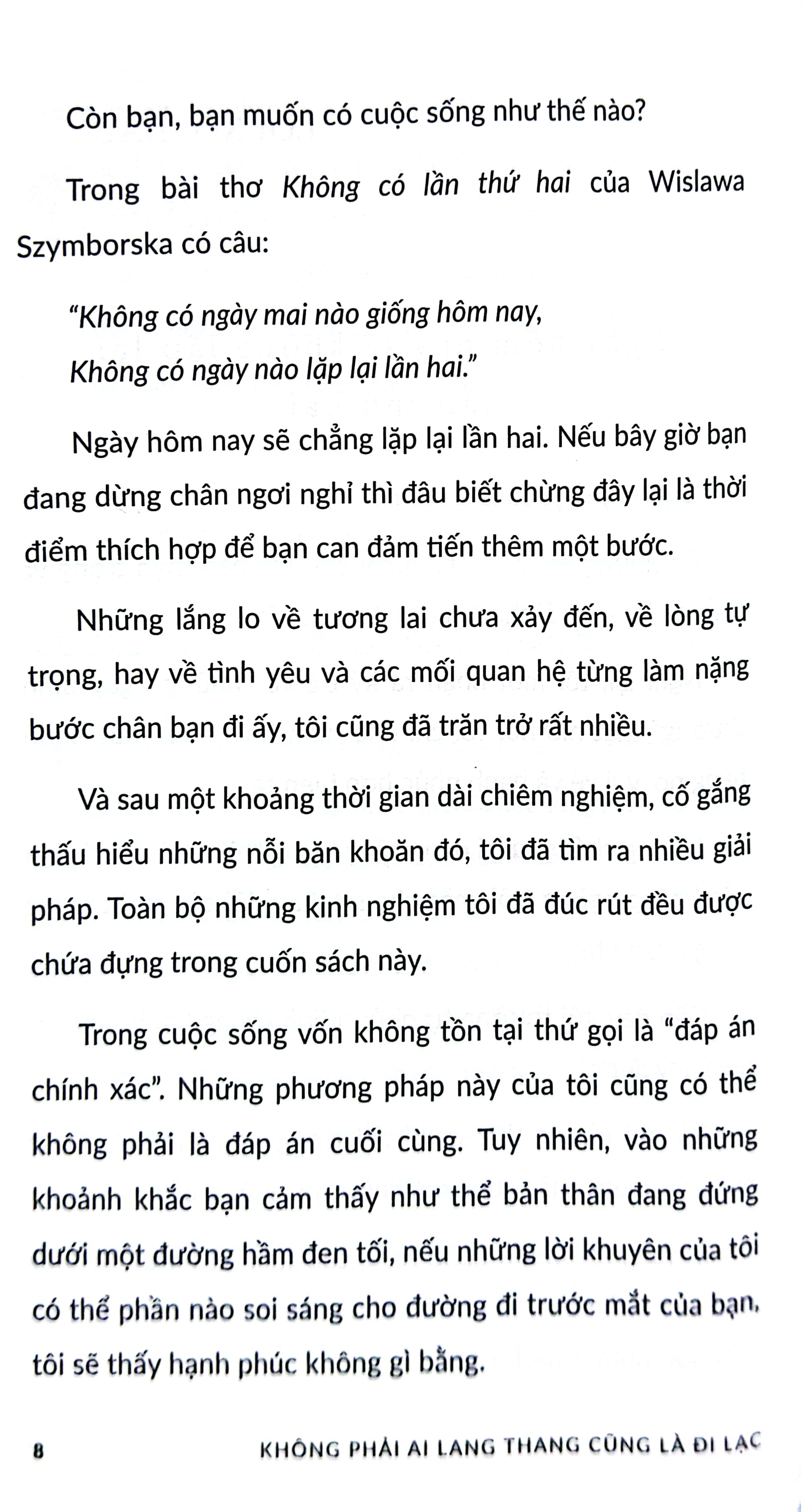 không phải ai lang thang cũng là đi lạc