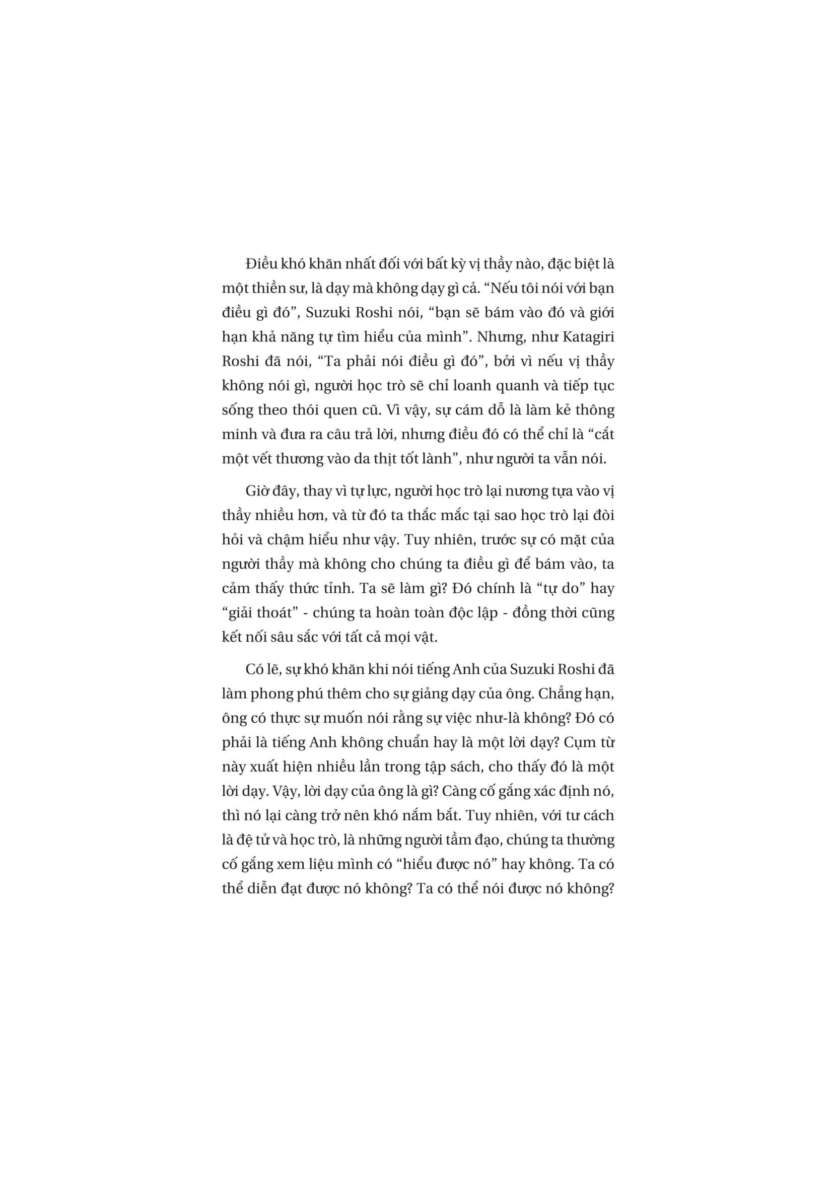 Khong Phai Bao Gio Cung Vay - Tinh Than Dich Thuc Cua Thien - Not Always So