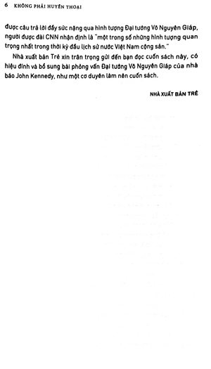 không phải huyền thoại - tiểu thuyết lịch sử đầu tiên về đại tướng võ nguyên giáp trong chiến dịch điện biên phủ (tái bản 2022)