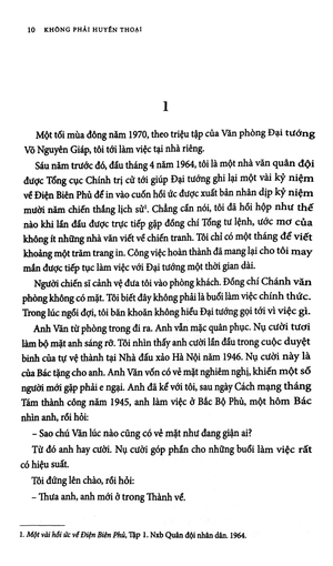 không phải huyền thoại - tiểu thuyết lịch sử đầu tiên về đại tướng võ nguyên giáp trong chiến dịch điện biên phủ (tái bản 2022)