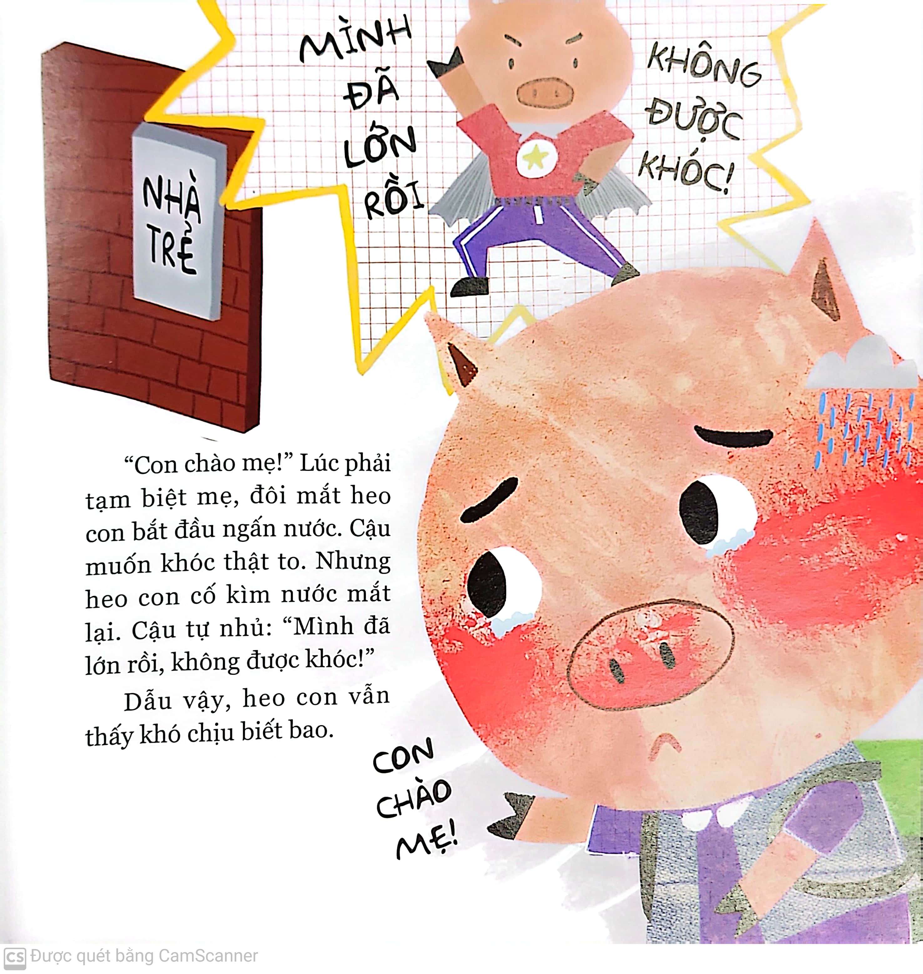 không sao đâu con! khóc không phải là xấu