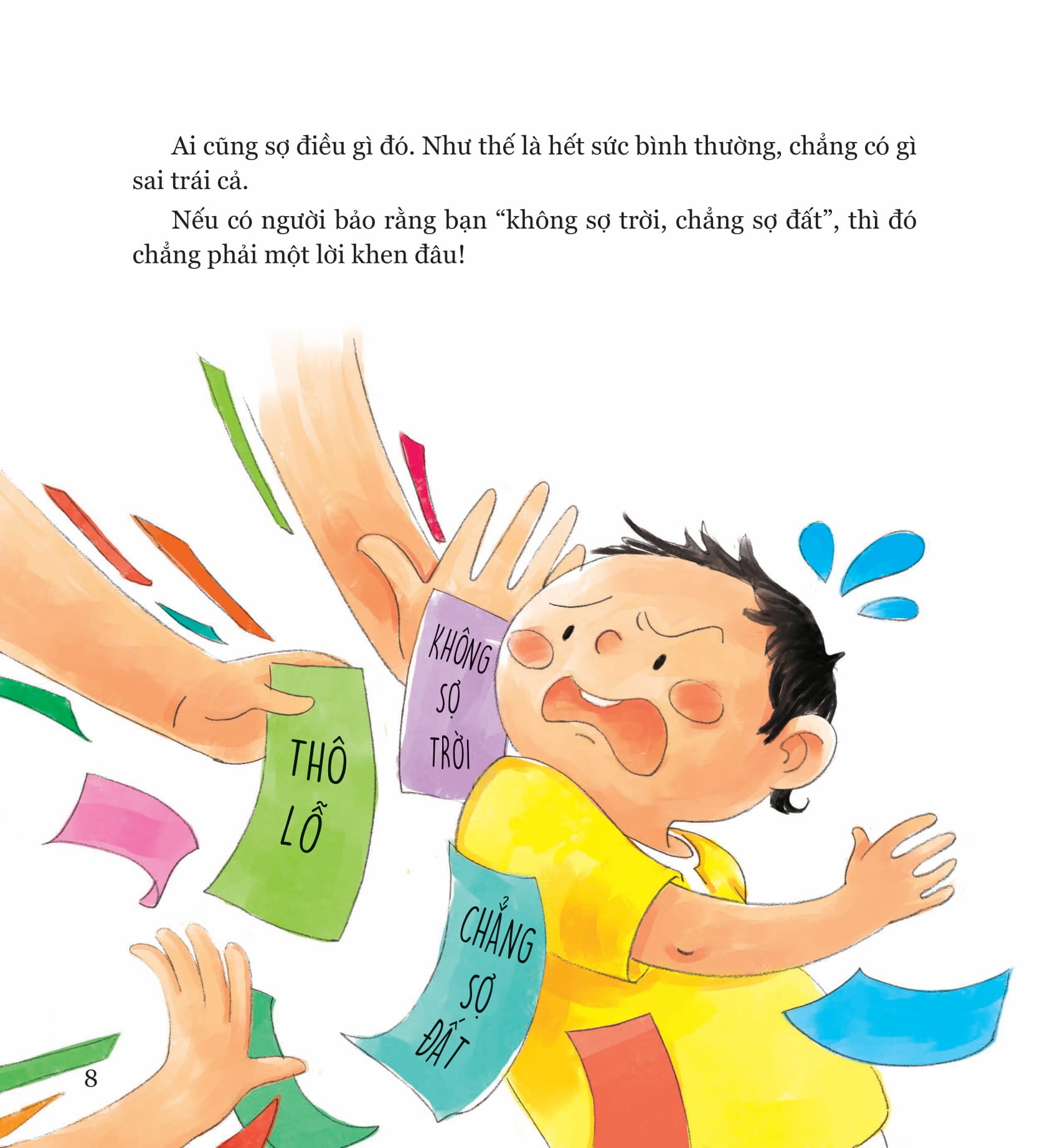 không sao đâu con! nhút nhát và thận trọng