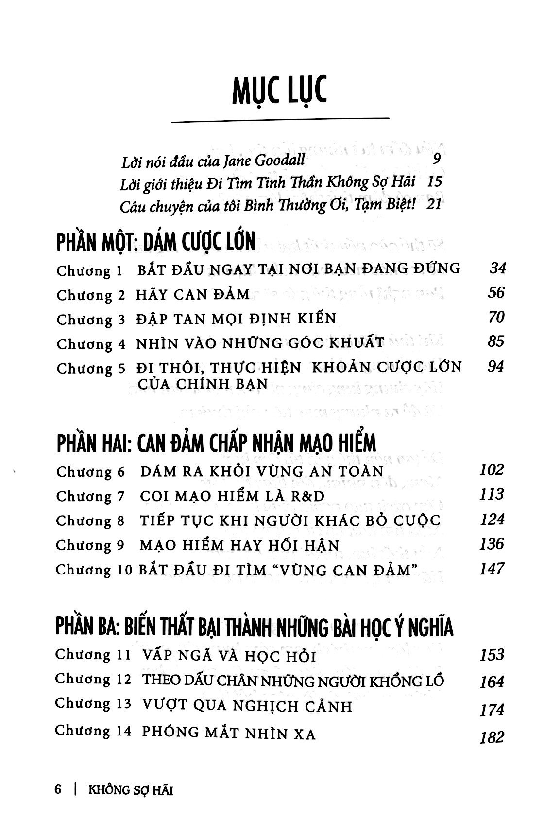 không sợ hãi - năm nguyên tắc kiến tạo một cuộc đời phi thường và ý nghĩa