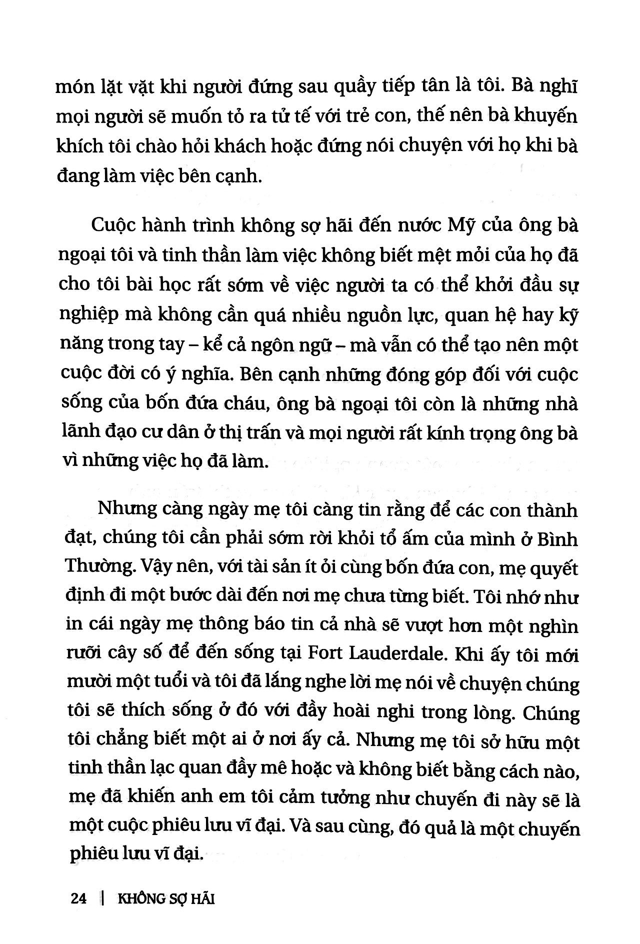 không sợ hãi - năm nguyên tắc kiến tạo một cuộc đời phi thường và ý nghĩa