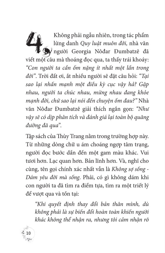 không sợ sống - dám yêu đời mà sống