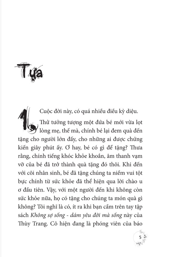 không sợ sống - dám yêu đời mà sống