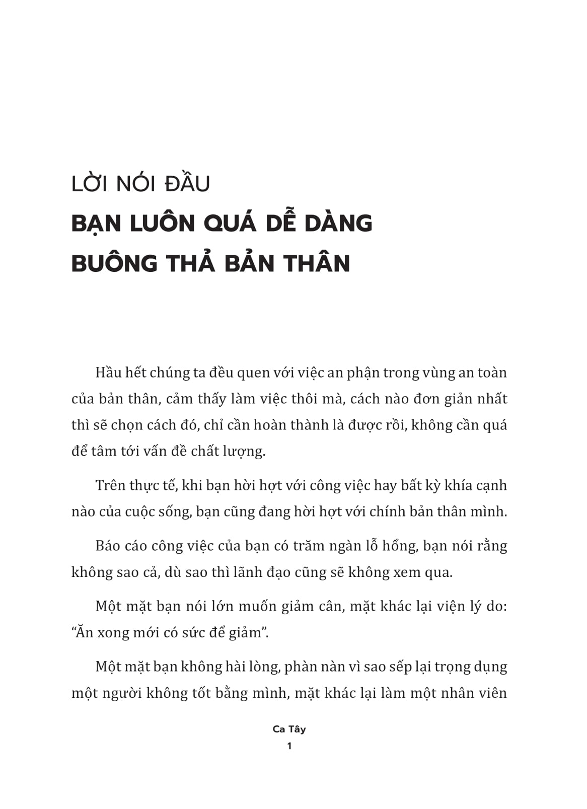 không sợ thất bại chỉ sợ bạn nuông chiều bản thân chưa nỗ lực hết mình