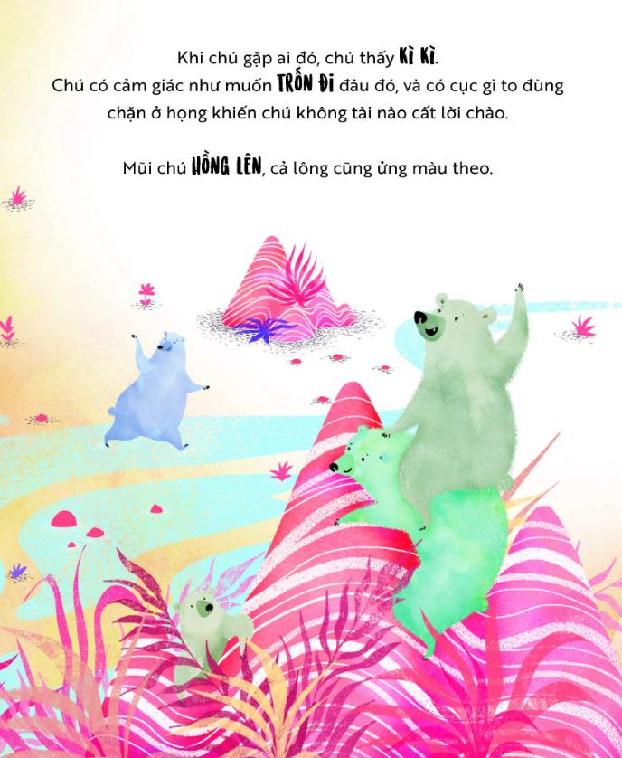 khu rừng cảm xúc - nhút nhát như gấu trắng