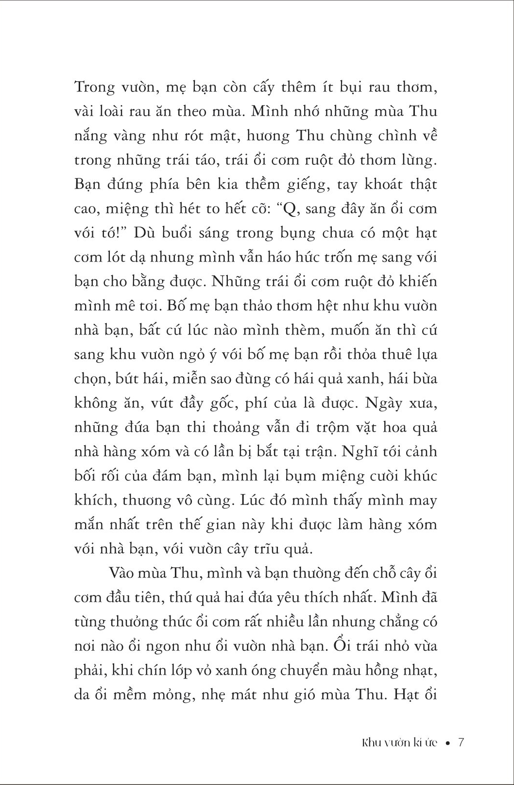 khu vườn kí ức