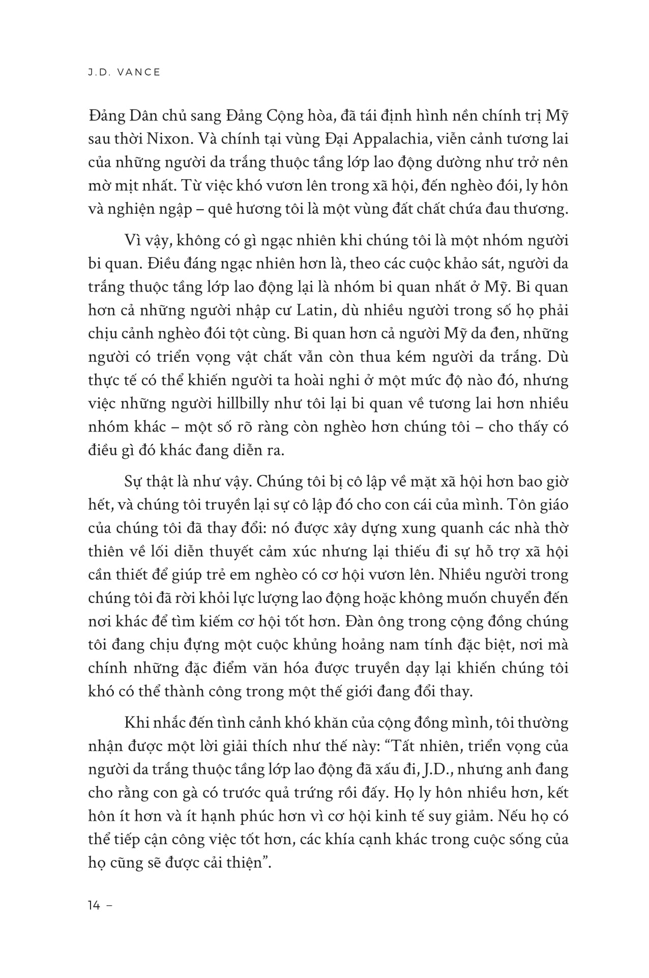 khúc bi ca của gã dân quê - hồi ức về một gia đình và một nền văn hóa trong cơn khủng hoảng
