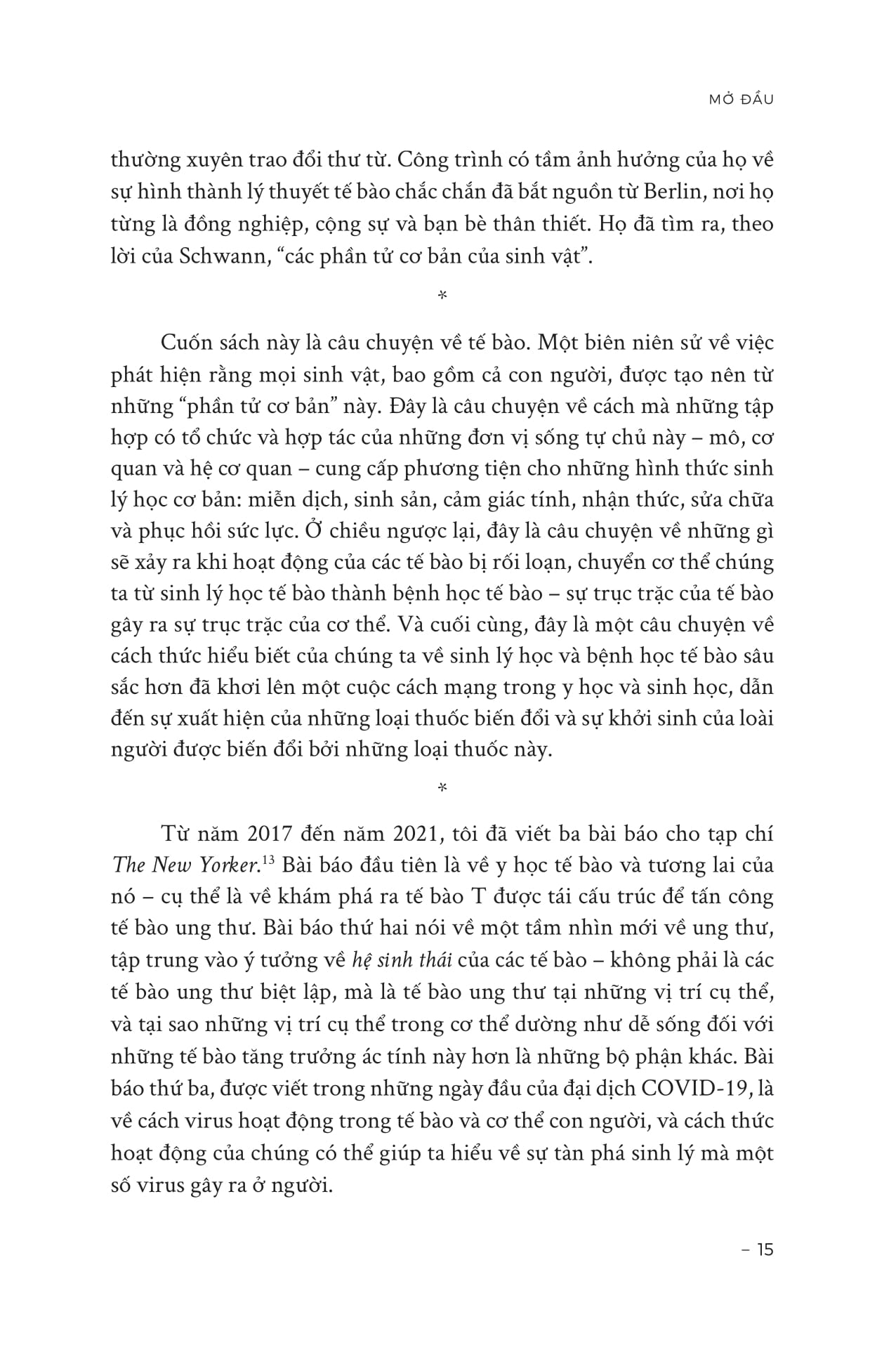 khúc ca của tế bào - khám phá phần tử cơ bản của sinh vật và con người mới - bìa cứng