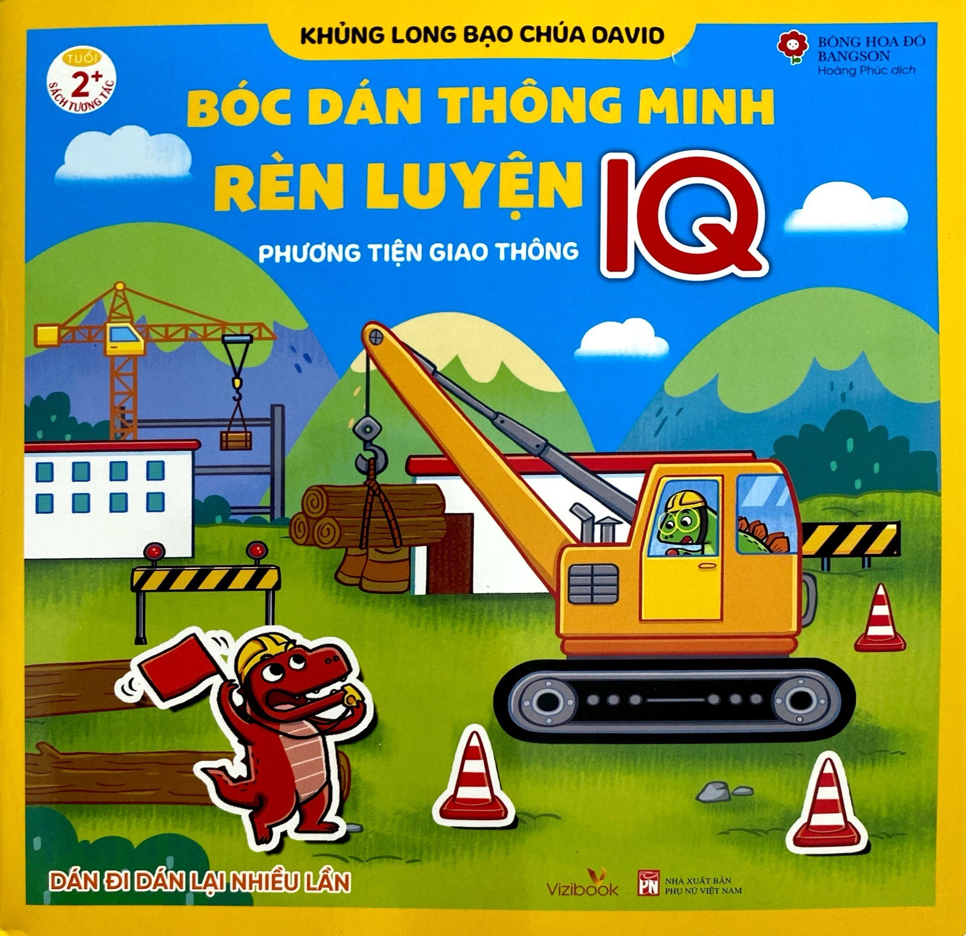 khủng long bạo chúa david - bóc dán thông minh rèn luyện iq - phương tiện giao thông